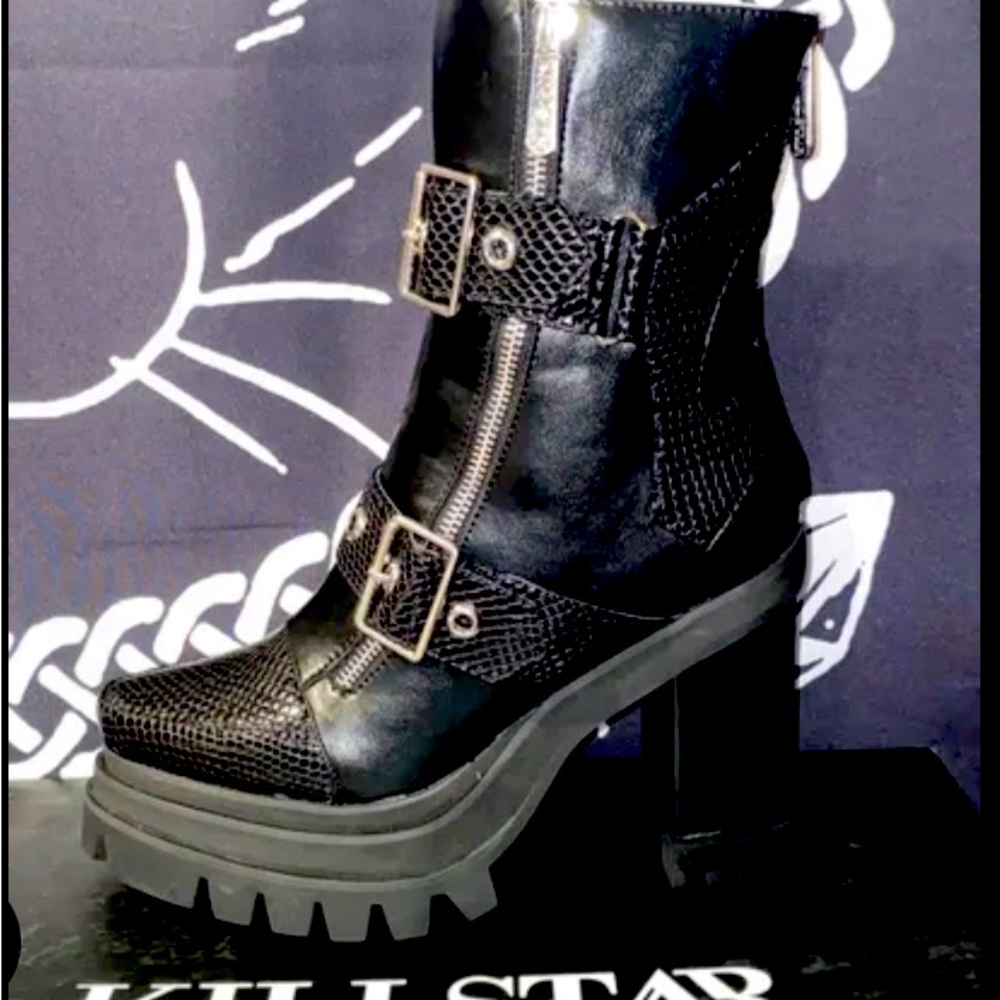 Killstar Enslave Me Boots size 5 UK